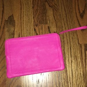 Pink clutch/wristlet